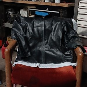 Massimo xl leather coat